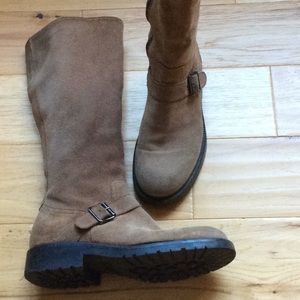 J Crew suede leather boots